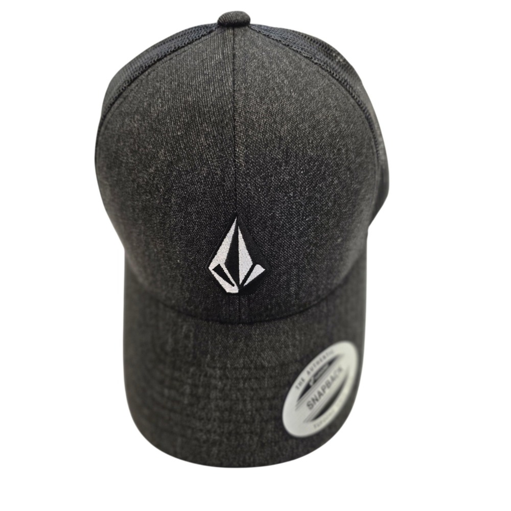 NWT Volcom Snapback Golf Baseball Hat Cap Charcoal Black One Size